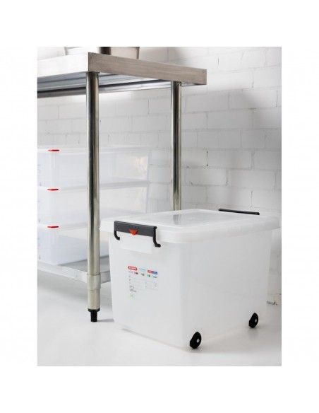 Conteneur alimentaire mobile avec couvercle Araven 50L