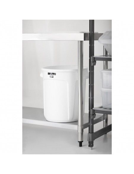 Collecteur Rubbermaid Brute blanc 37,9L