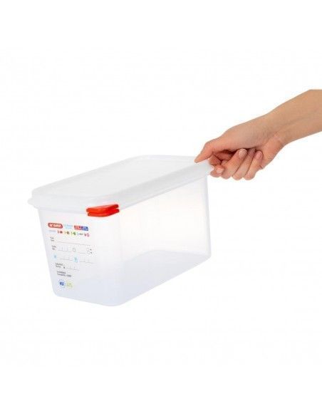 Boîtes alimentaires en polypropylène GN 1/4  Araven 4,3L (lot de 4)