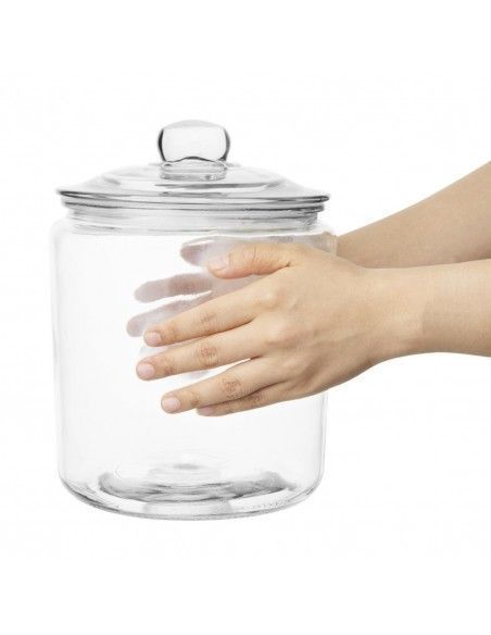 Ensemble de bocaux à biscuits en verre Olympia 6350ml et 3800ml