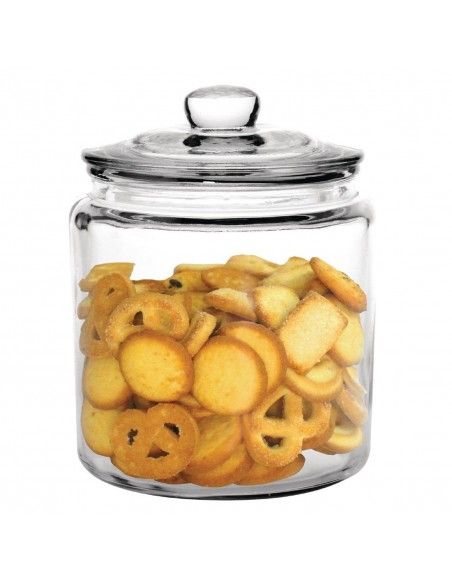 Ensemble de bocaux à biscuits en verre Olympia 6350ml et 3800ml