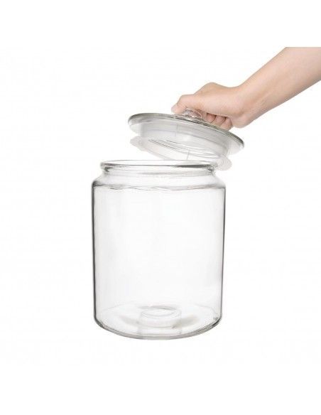 Ensemble de bocaux à biscuits en verre Olympia 6350ml et 3800ml