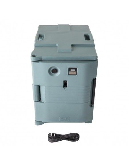 Conteneur alimentaire isotherme chauffant Cambro Camcart bleu ardoise