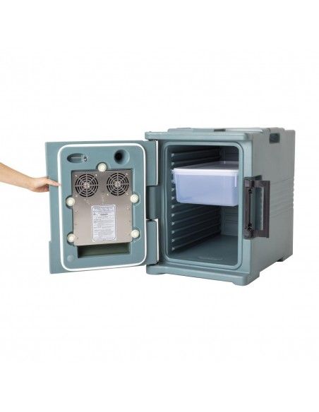 Conteneur alimentaire isotherme chauffant Cambro Camcart bleu ardoise