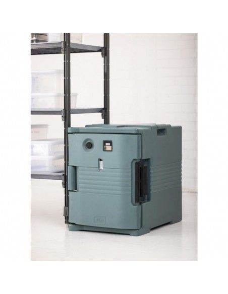 Conteneur alimentaire isotherme chauffant Cambro Camcart bleu ardoise