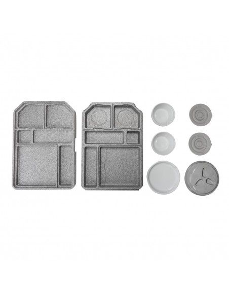 Plateau Tablotherm EPP avec vaisselle Cambro