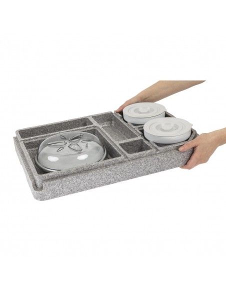Plateau Tablotherm EPP avec vaisselle Cambro