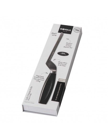 Couteau à fromage à pâte molle manche noir Boska 140 mm