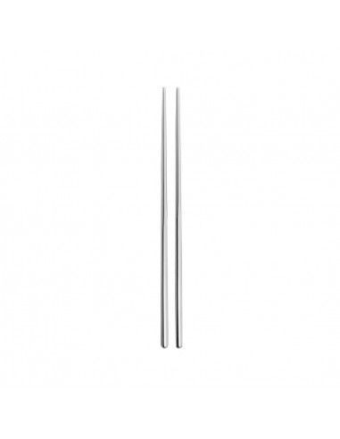 Set de baguettes réutilisables en inox satiné 18/10 Comas (lot de 12)