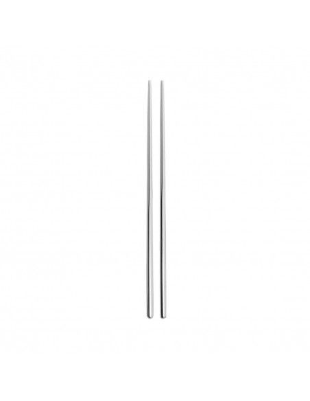 Set de baguettes réutilisables en inox satiné 18/10 Comas (lot de 12)