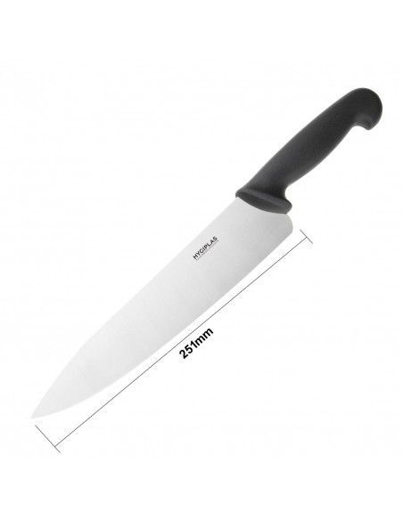 Couteau de cuisine Hygiplas noir 255mm
