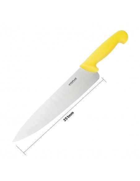 Couteau de cuisine Hygiplas jaune 255mm