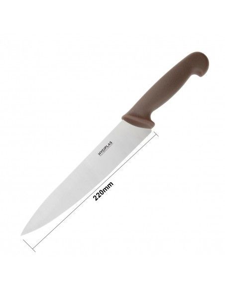 Couteau de cuisine Hygiplas marron 218mm