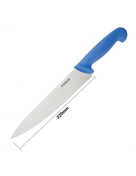 Couteau de cuisine Hygiplas bleu 218mm