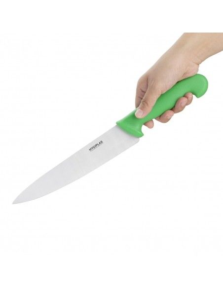 Couteau de cuisine Hygiplas vert 218mm