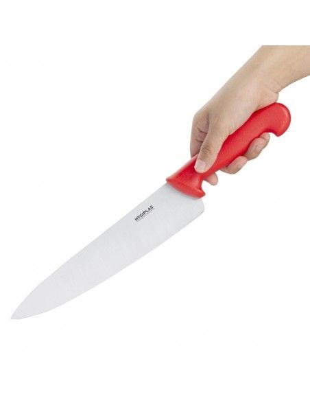 Couteau de cuisine Hygiplas rouge 255mm