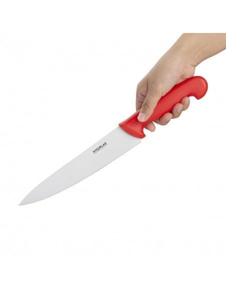 Couteau de cuisine Hygiplas rouge 218mm