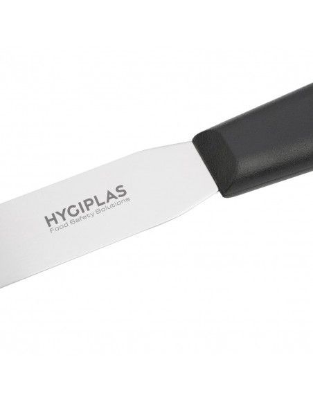 Couteau spatule à lame droite Hygiplas noir 205mm