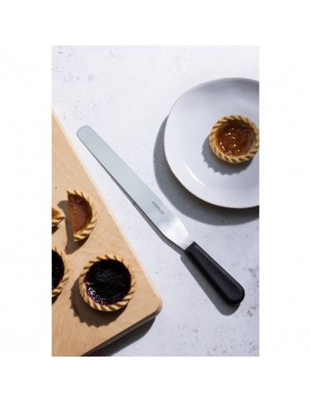 Couteau spatule à lame droite Hygiplas noir 255mm