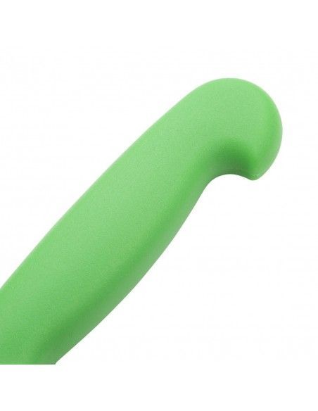Couteau à génoise dentelé Hygiplas vert 254mm