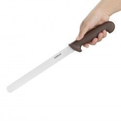 Couteau à génoise dentelé Hygiplas marron 254mm 2