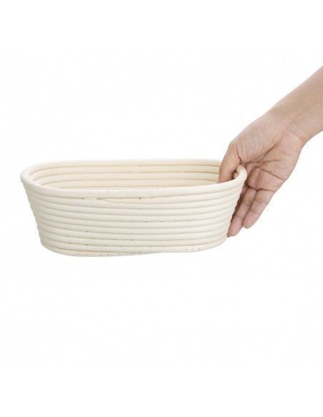 Panier de fermentation ovale en rotin Vogue 250x150x80mm