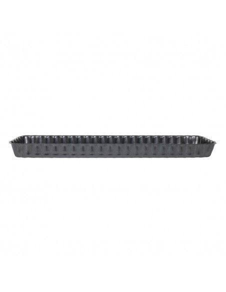 Moule à tarte rectangulaire antiadhésif avec fond amovible De Buyer 36cm