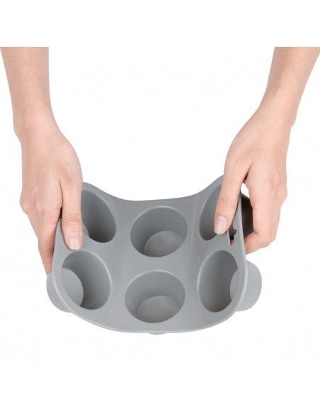 Plaque flexible en silicone 6 muffins Vogue