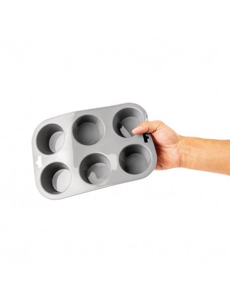 Plaque flexible en silicone 6 muffins Vogue