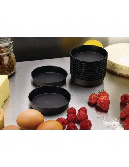 Moules à quiche Exoglass Matfer Bourgeat 100mm (lot de 12)