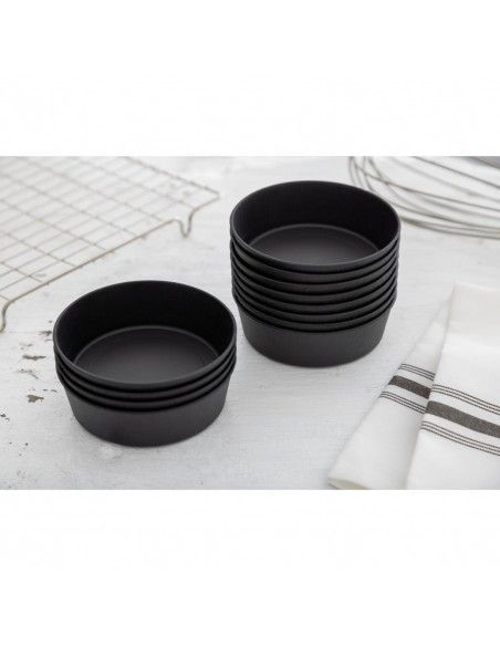 Tourtières individuelles Exoglass Matfer Bourgeat 100mm (lot de 12)