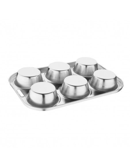 Plaque de 6 moules à muffins profonds Vogue