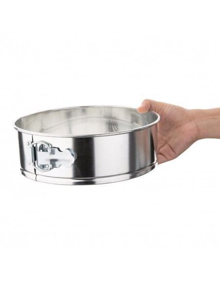 Moule rond à charnière en fer blanc Vogue 220mm