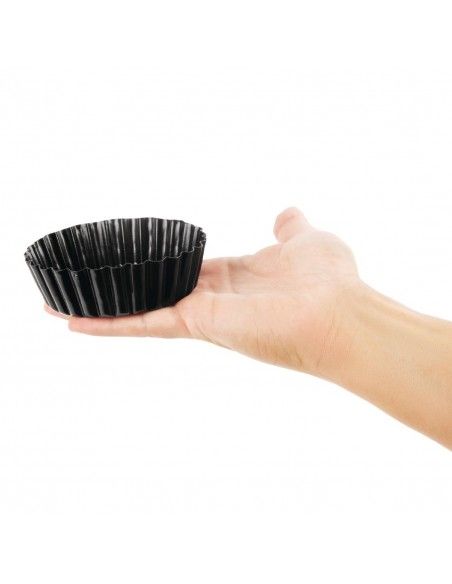 Moule à quiche cannelé profond antiadhésif Vogue 100mm