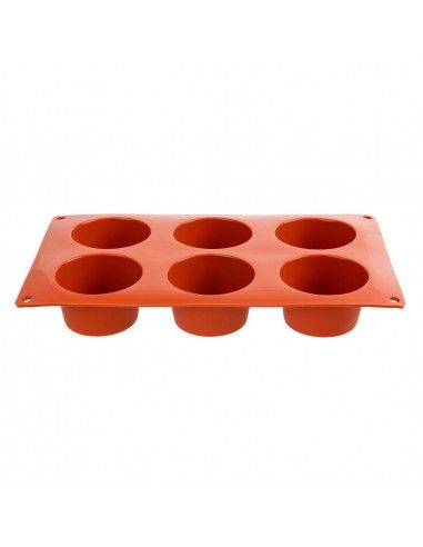 Plaque 6 muffins en silicone Pavoni Formaflex