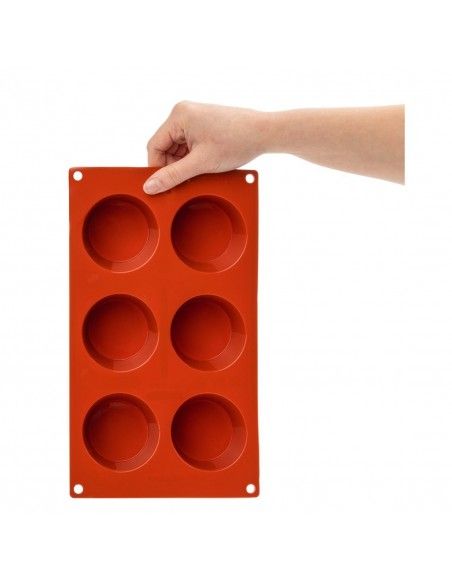 Plaque 6 muffins en silicone Pavoni Formaflex