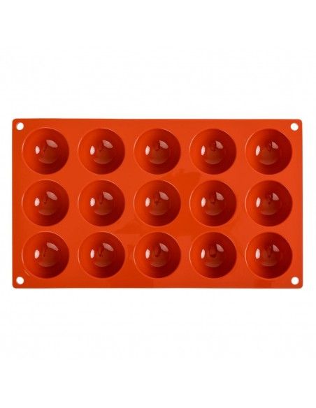 Plaque 15 demi-sphères en silicone Pavoni Formaflex