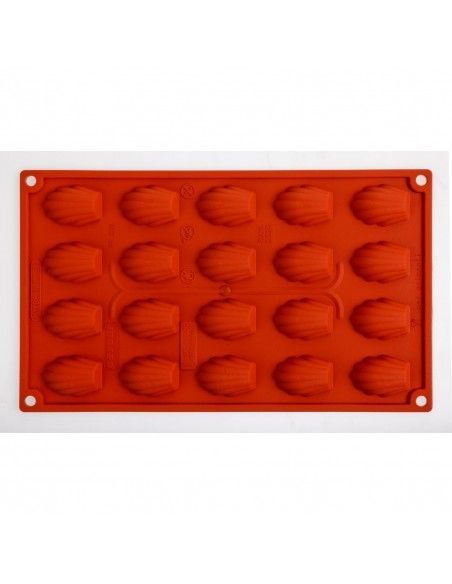 Plaque 20 mini-madeleines en silicone Pavoni Formaflex