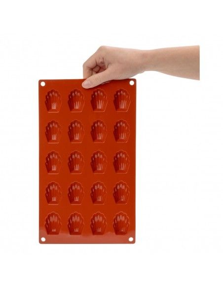 Plaque 20 mini-madeleines en silicone Pavoni Formaflex