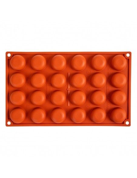 Plaque 24 pomponnettes en silicone Pavoni Formaflex