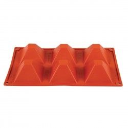 Plaque 6 pyramides en silicone Pavoni Formaflex 2