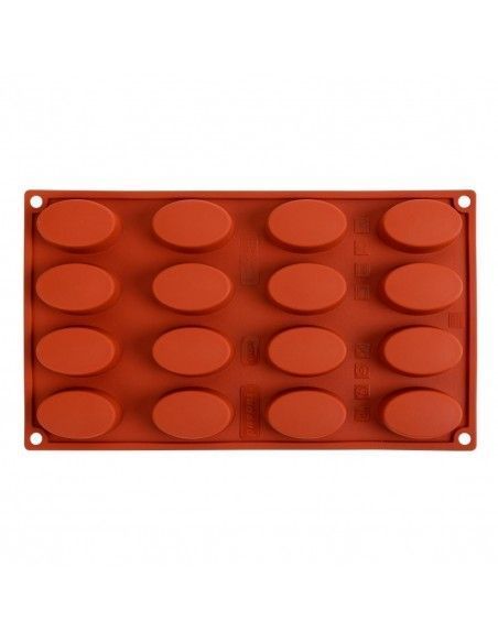 Plaque 16 ovales en silicone Pavoni Formaflex