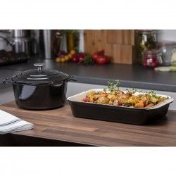 Ensemble 1 cocotte et 1 plat à rôtir en fonte Vogue Cook Like A Pro 2