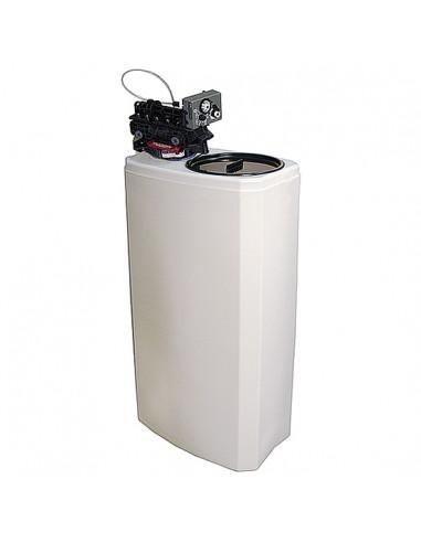 Adoucisseur d'eau automatique, capacité 27 litres, 1000 litres/h, réserve de sel 50 kg