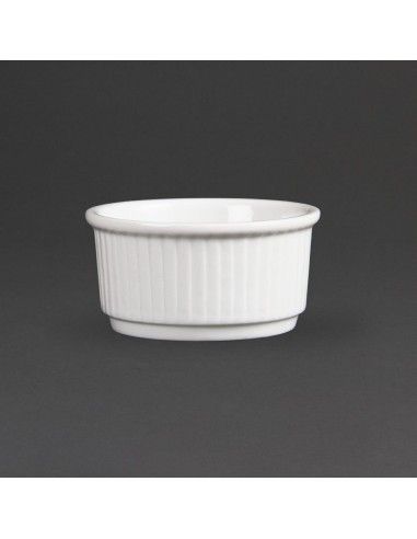 Ramequins Blancs Empilables 85mm Olympia (Lot de 12)