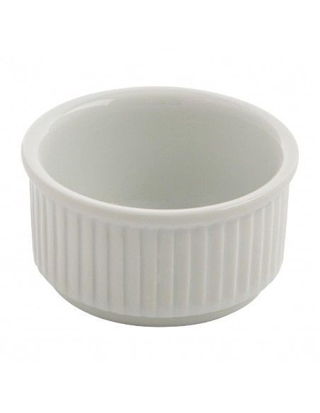 Ramequins Blancs Empilables 85mm Olympia (Lot de 12)