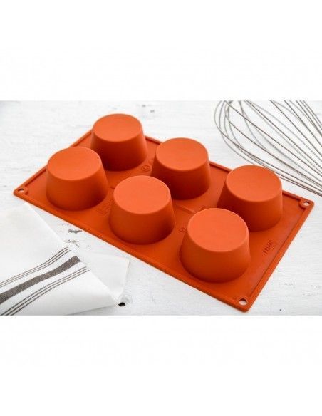 Plaque 6 muffins en silicone Pavoni Formaflex