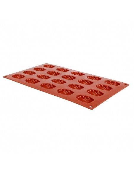 Plaque 20 mini-madeleines en silicone Pavoni Formaflex