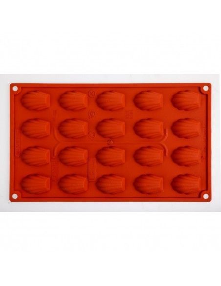 Plaque 20 mini-madeleines en silicone Pavoni Formaflex