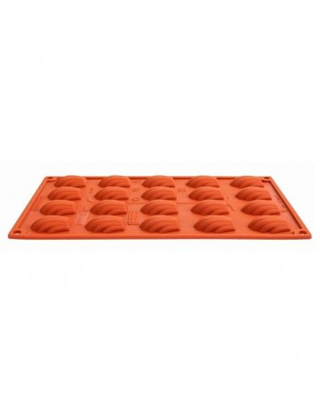 Plaque 20 mini-madeleines en silicone Pavoni Formaflex
